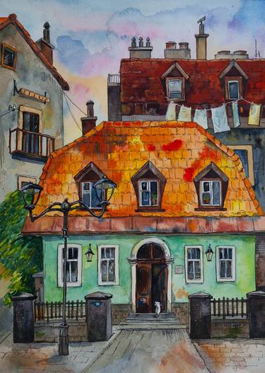 Original Figurative Architecture Paintings by Olga Belykh