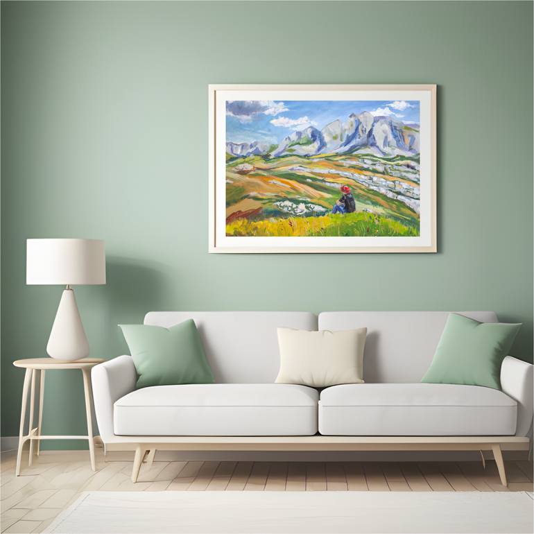 Original Expressionism Landscape Painting by Olga Belykh