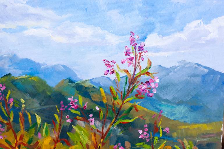 Original Expressionism Nature Painting by Olga Belykh