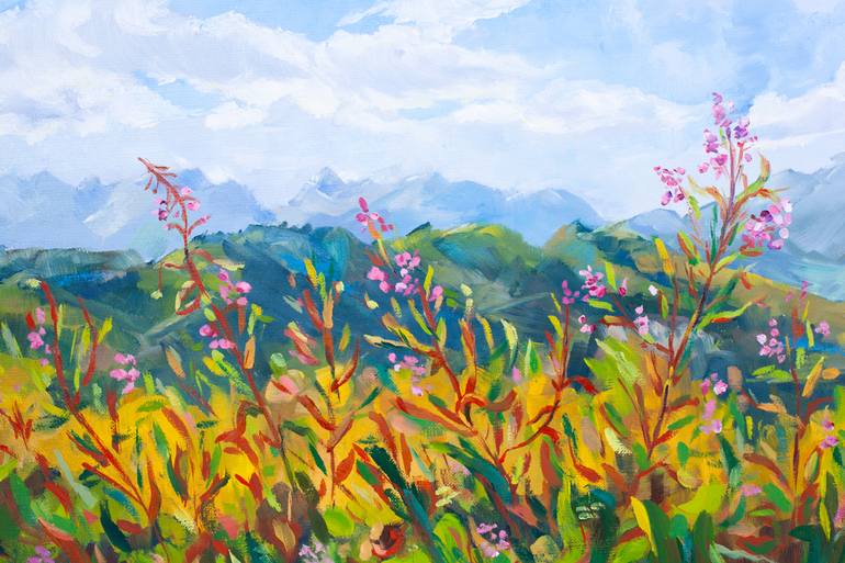 Original Expressionism Nature Painting by Olga Belykh