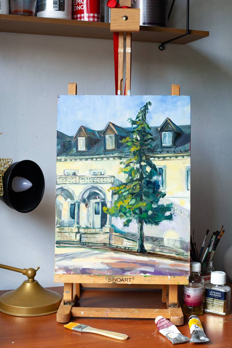 Original Realism Architecture Painting by Olga Belykh
