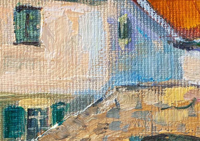 Original Expressionism Boat Painting by Olga Belykh