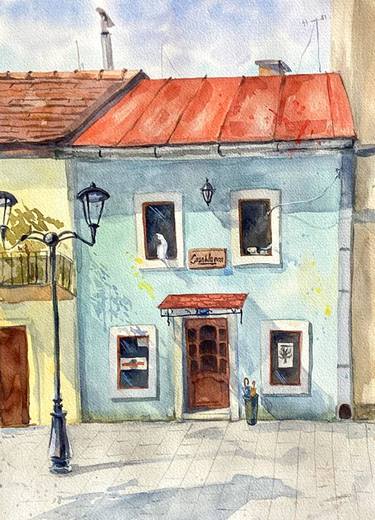 Original Contemporary Architecture Drawing by Olga Belykh