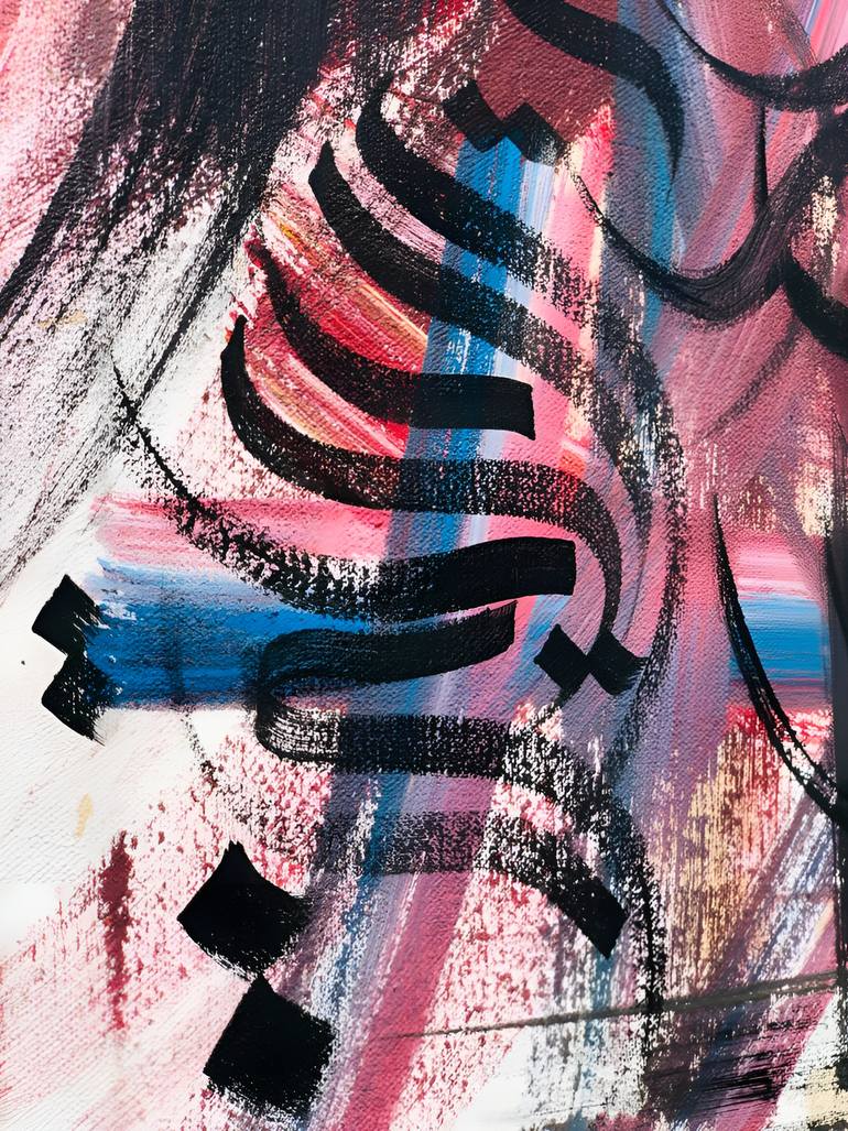 Original Abstract Calligraphy Painting by Gallery Grotto