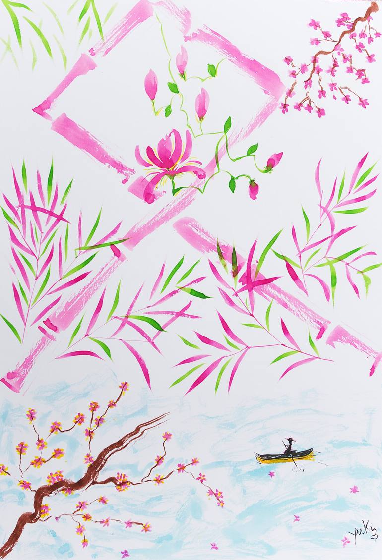 The Flowers of Life Painting by Consuelo Yuki Ghilarducci | Saatchi Art