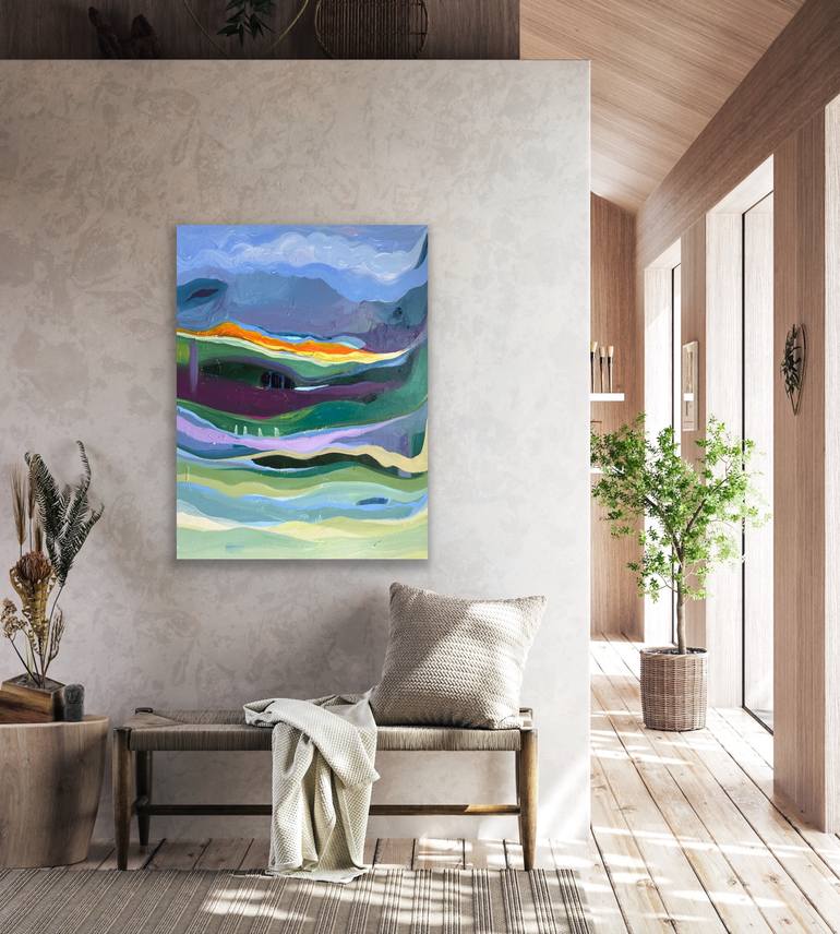 Original Abstract Landscape Painting by Jessica Hannum