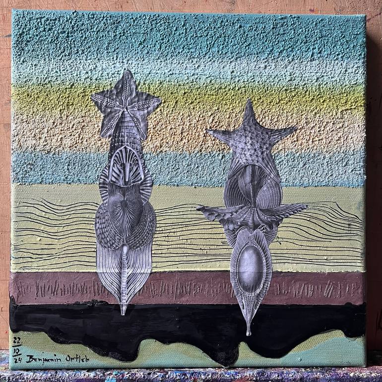 Original Surrealism Abstract Mixed Media by Benjamin Ortleb
