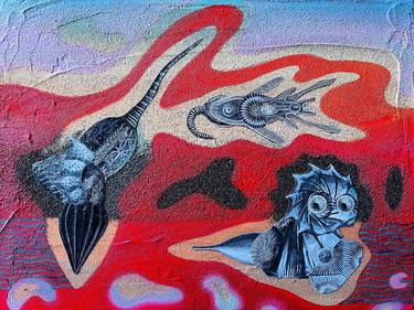 Original Surrealism Abstract Painting by Benjamin Ortleb