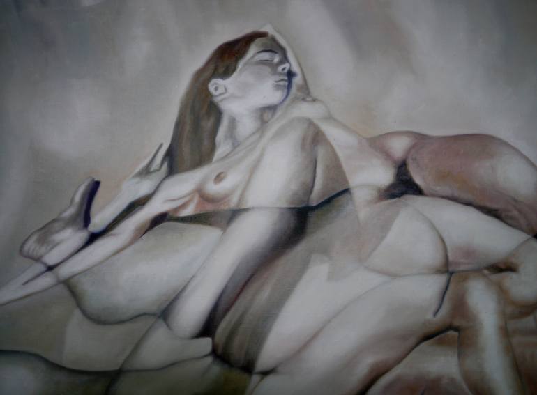 Original Modern Erotic Painting by Benjamin Ortleb