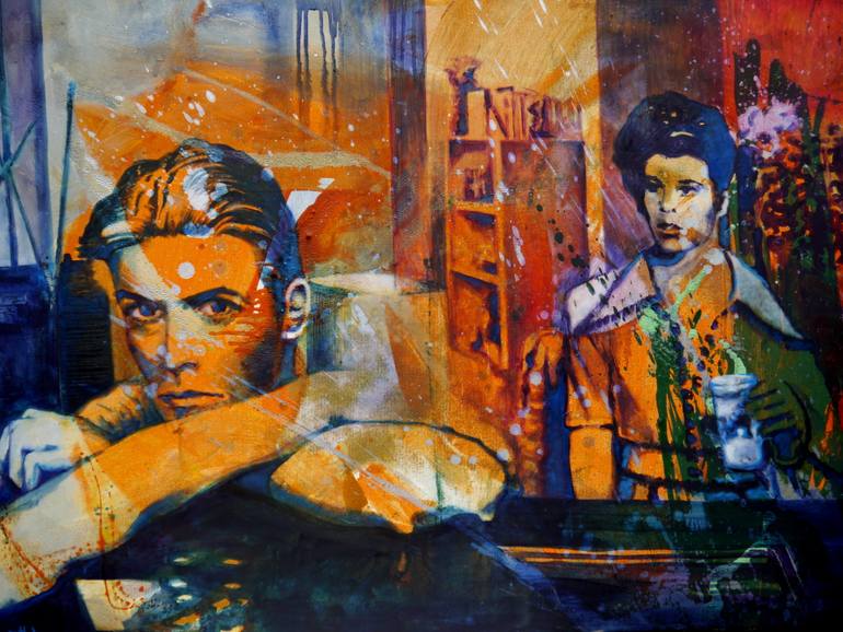 Original Figurative Cinema Painting by Benjamin Ortleb