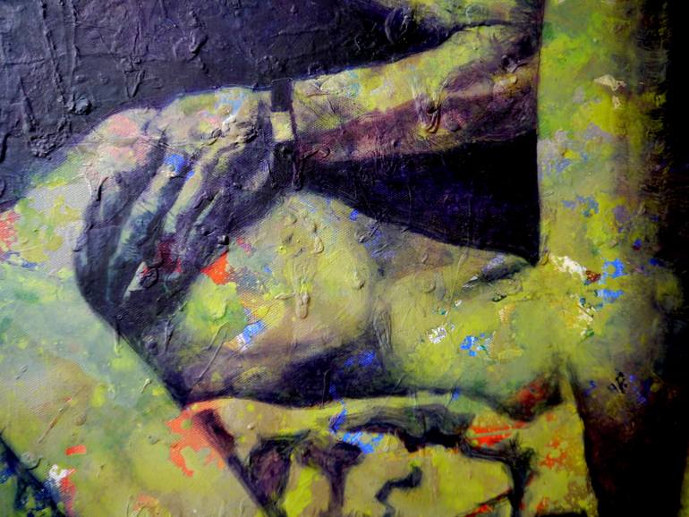 Original Figurative Nude Painting by Benjamin Ortleb