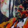 A series with images of the movie "Scarface" by Brian De Palma emerged out in 2010 while studying at the University in Potsdam collecting the issues of violence in the arts and the aesthetics about it.  I finished my MA with a thesis about that issue showing all my paintings in a special off movie theatre in Berlin ("Tense (e)motion on canvas").