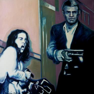 Original Figurative Cinema Paintings by Benjamin Ortleb