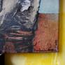 Tennessee Williams' piece "A streetcar named desire" was a huge success back then in 1947 and I took some stills to work on a series of small paintings depicting the couple Brando and Leigh. Here we see both of them having a dispute.