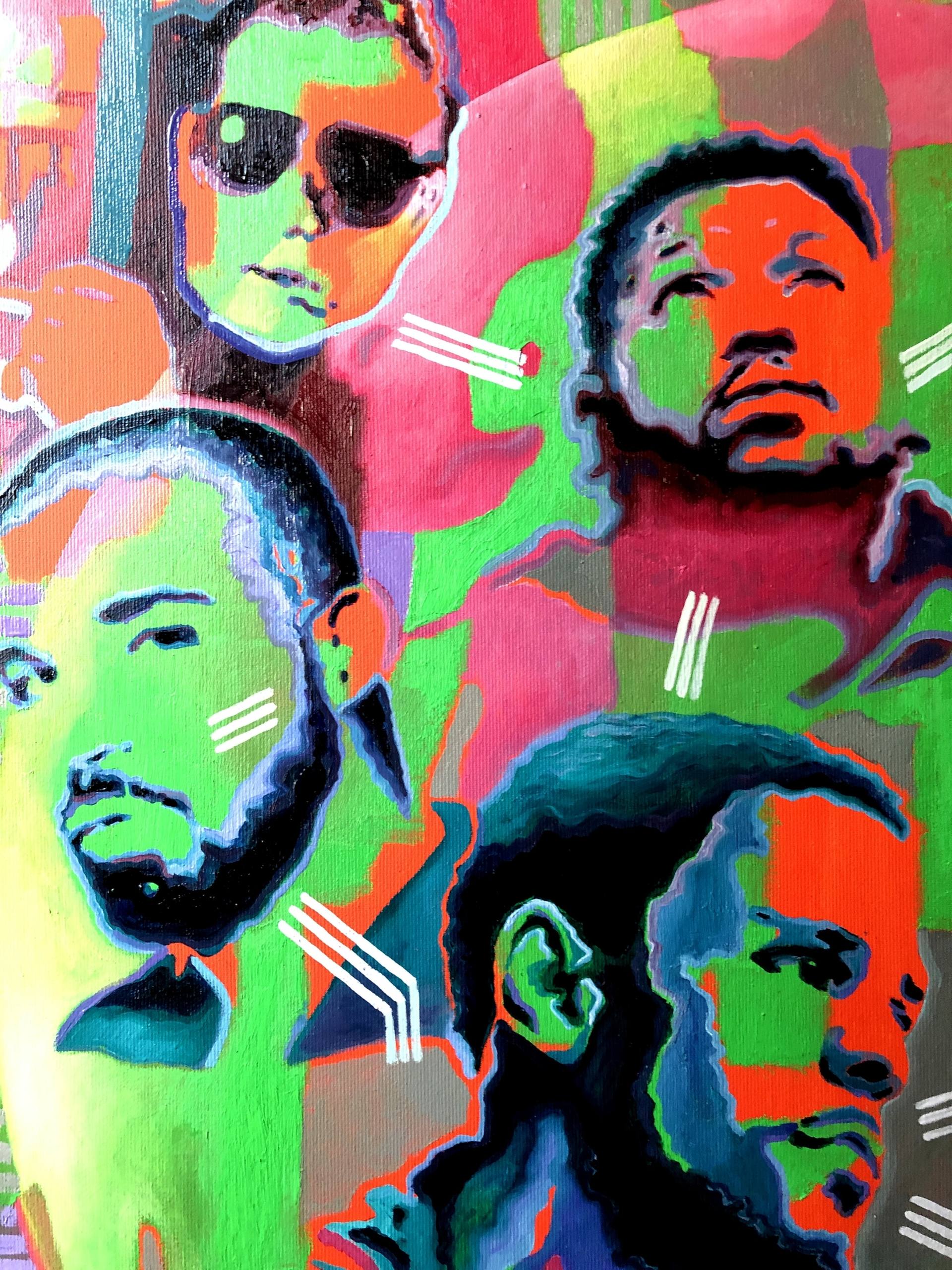 The NU Underground Rap Generation Painting by Benjamin Ortleb