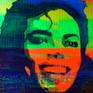 I finished Michael today and he was actually overdue concerning his status in the music industry. It is sad though that he left us too soon. I used arylic glass material for the image carrier and left his smile in front of an abstract colour field. Enjoy!
