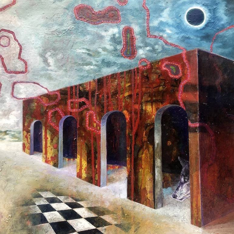 Original Figurative Cinema Painting by Benjamin Ortleb