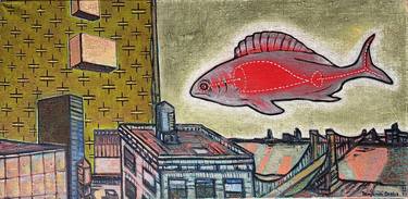 Print of Modern Fish Paintings by Benjamin Ortleb