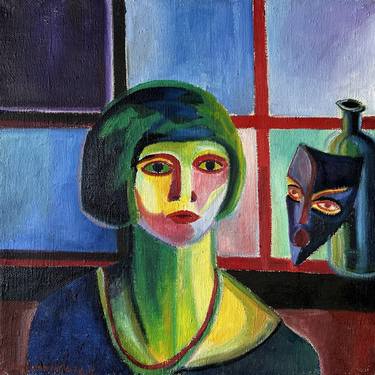 Woman with mask thumb