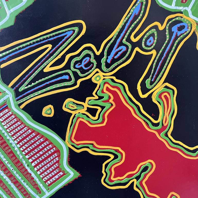 Original Abstract Music Painting by Benjamin Ortleb