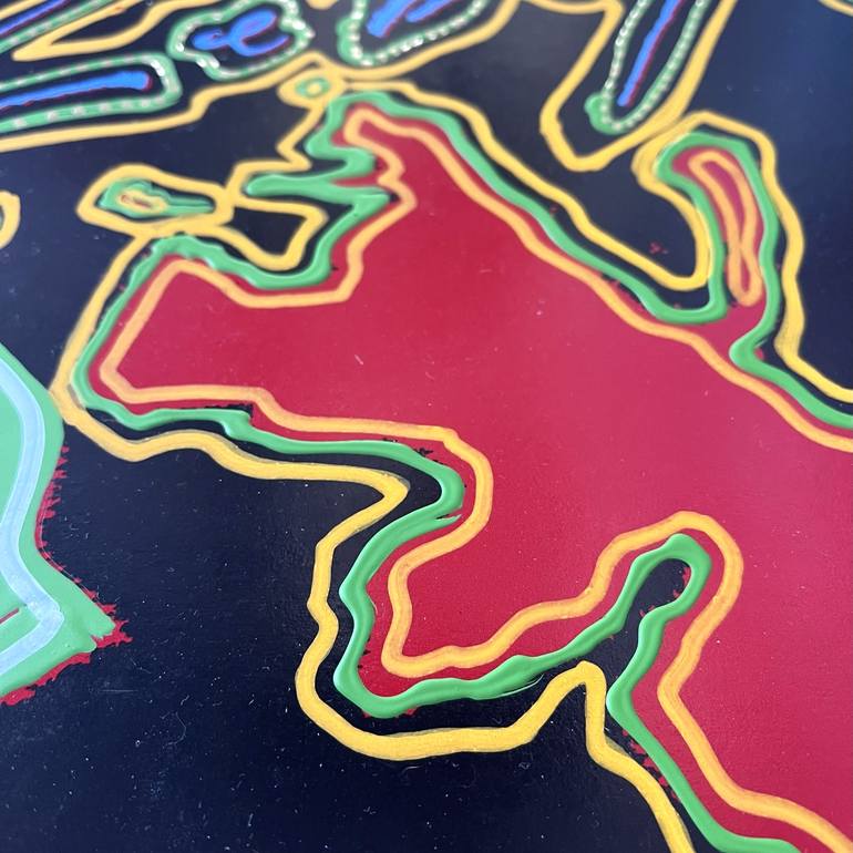 Original Abstract Music Painting by Benjamin Ortleb