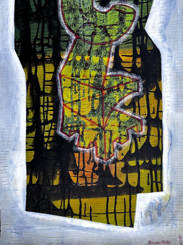 Original Modernism Abstract Painting by Benjamin Ortleb