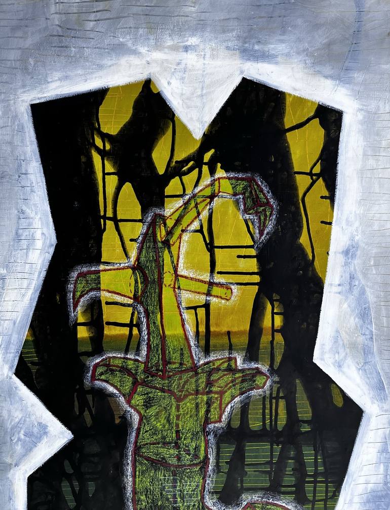 Original Modernism Abstract Painting by Benjamin Ortleb