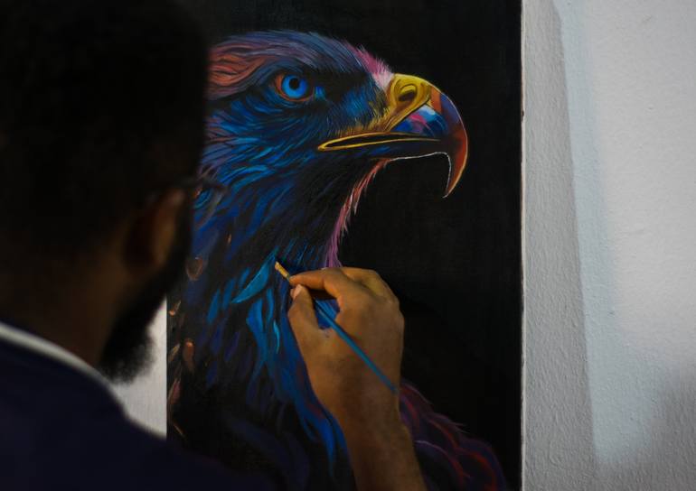 Original Conceptual Animal Painting by Benedict Okpala