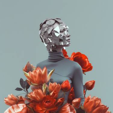 Print of Pop Art Floral Digital by Adam Fine