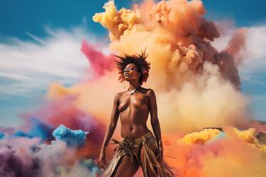 Original Pop Art Nude Digital by Adam Fine