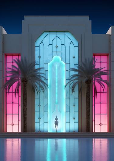 Original Art Deco Architecture Digital by Adam Fine