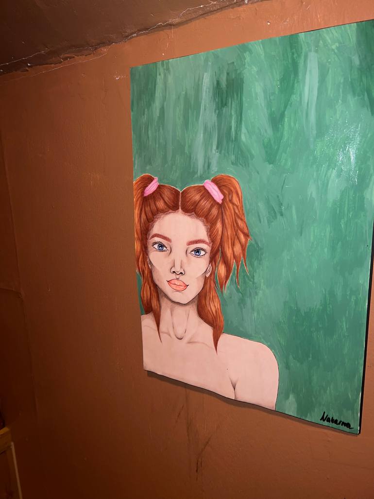 Original Figurative People Drawing by Frida Nakarma Lidbom