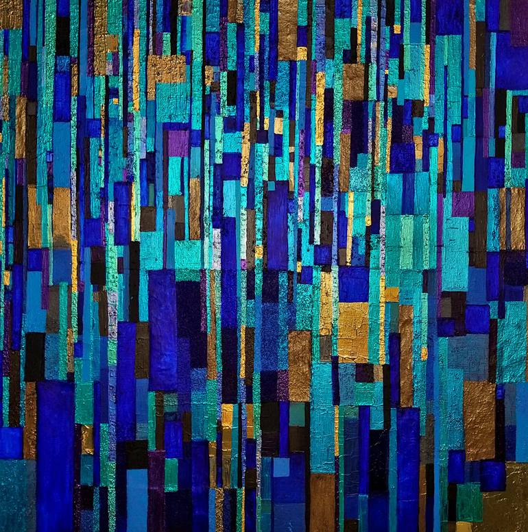 Original Art Deco Abstract Paintings by Sophie Cantou