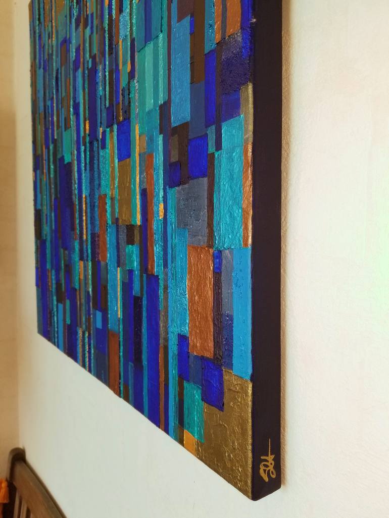 Original Art Deco Abstract Painting by Sophie CANTOU