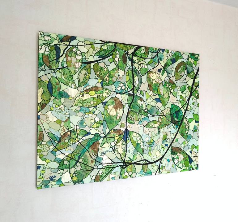 Original Abstract Nature Painting by Sophie CANTOU