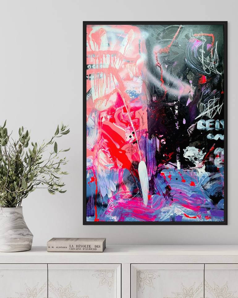 Original Abstract Expressionism Abstract Painting by Mila Stone