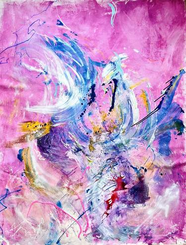 Original Abstract Expressionism Abstract Paintings by Mila Stone