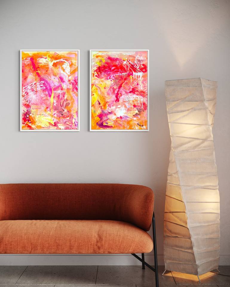 Original Abstract Expressionism Abstract Painting by Mila Stone