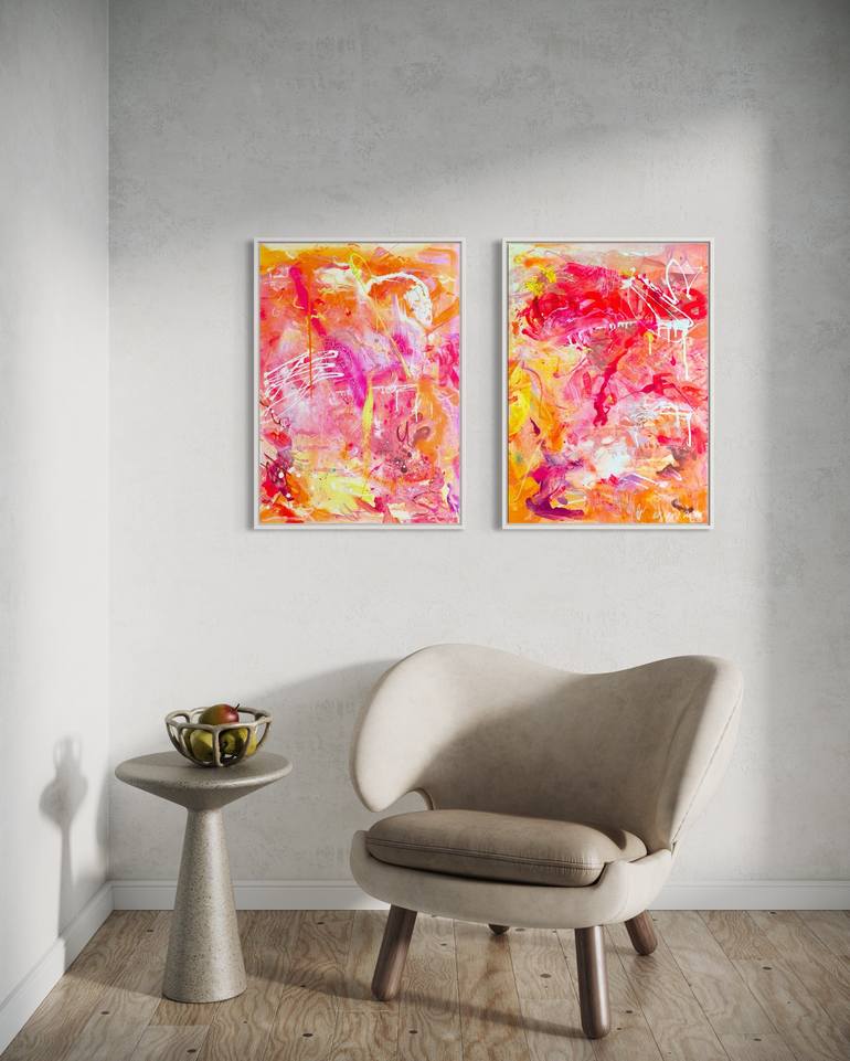 Original Abstract Expressionism Abstract Painting by Mila Stone