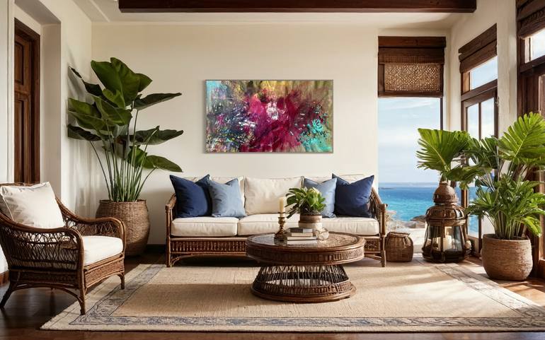 Original Abstract Expressionism Abstract Painting by Mila Stone