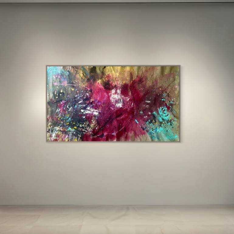 Original Abstract Expressionism Abstract Painting by Mila Stone