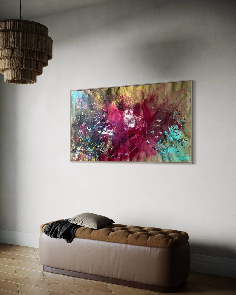 Original Abstract Expressionism Abstract Painting by Mila Stone