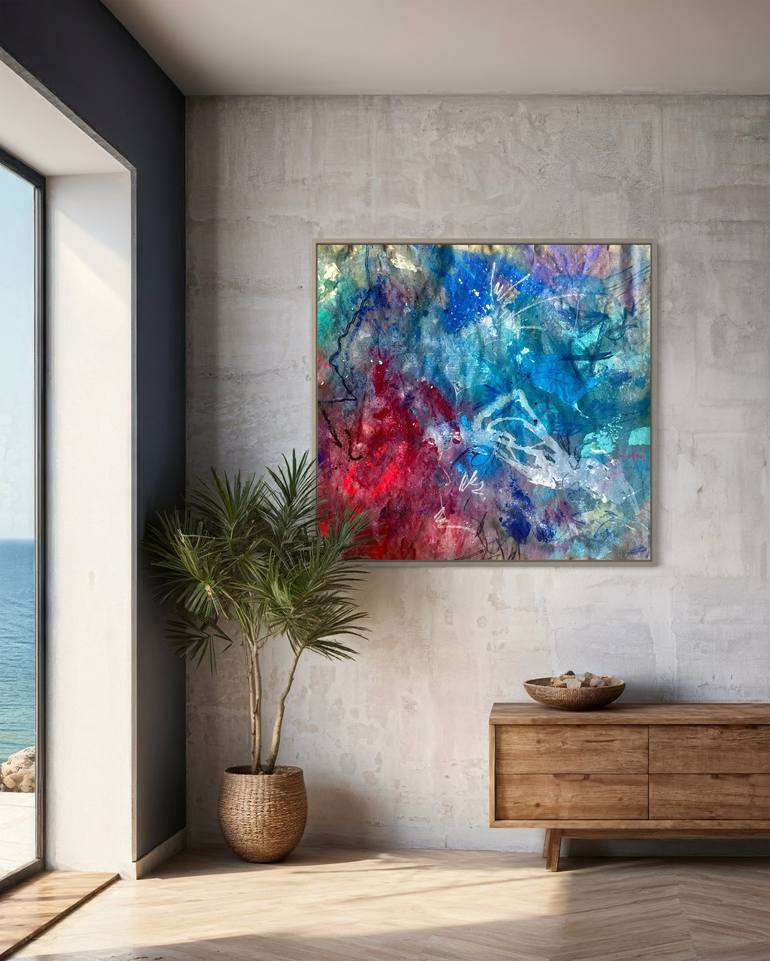 Original Abstract Expressionism Abstract Painting by Mila Stone