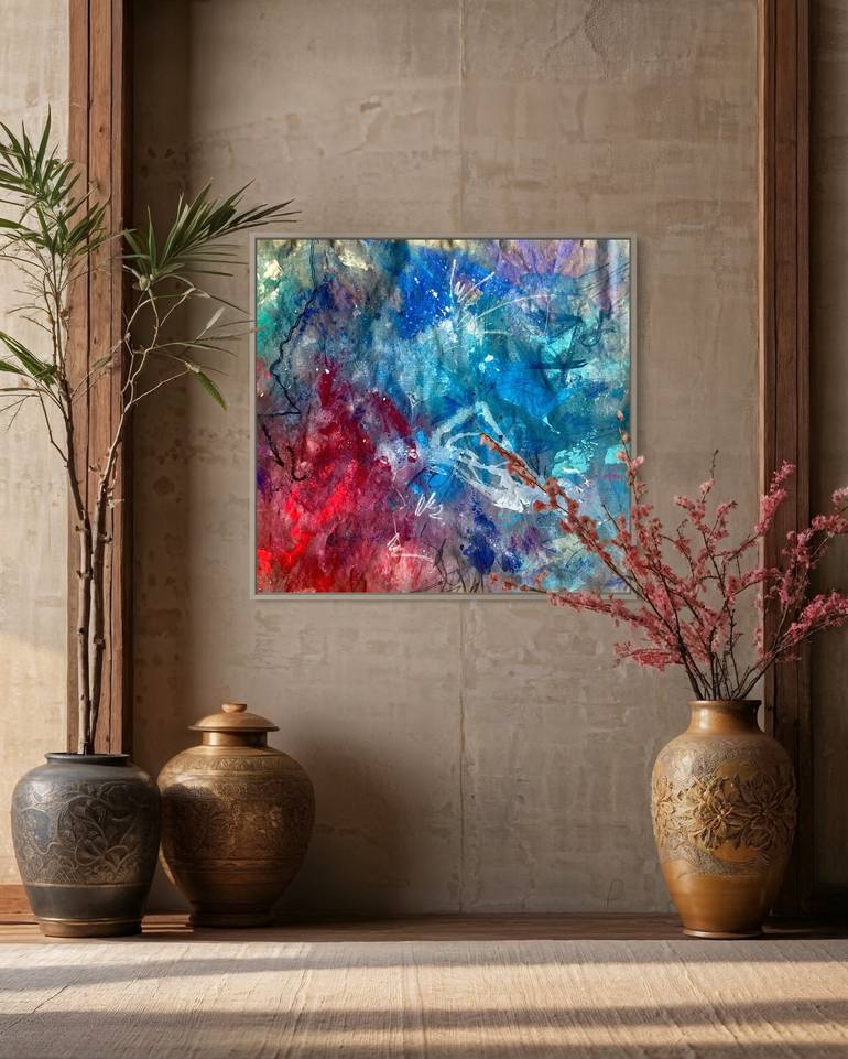 Original Abstract Expressionism Abstract Painting by Mila Stone