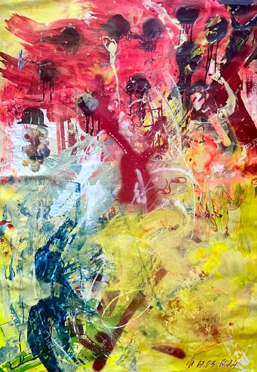 Original Abstract Expressionism Abstract Paintings by Mila Stone