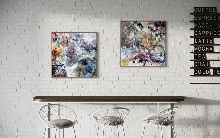 Original Abstract Expressionism Abstract Painting by Mila Stone
