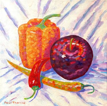 Still Life with Pepper, Apple & Chillies thumb