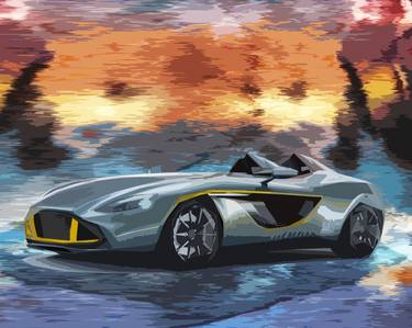 Print of Modern Automobile Mixed Media by Joe Guimera