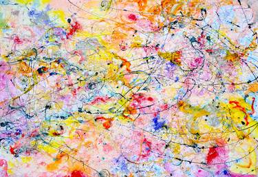 Original Abstract Science Paintings by Regina Valluzzi