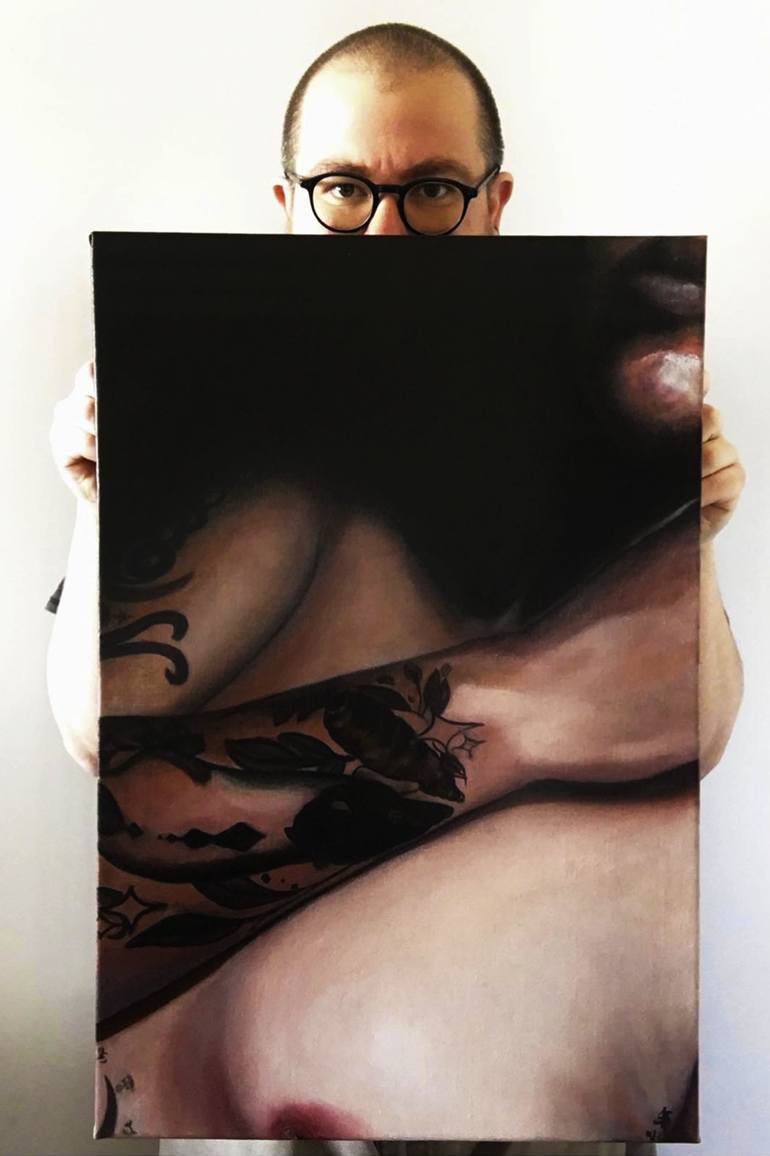 Original Portraiture People Painting by Felipe Ignacio Stuardo Garcia